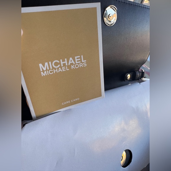 Michael Kors Carson Leopard Calf Hair Crossbody Clutch – Wallet on Chain NWT - Picture 13 of 16